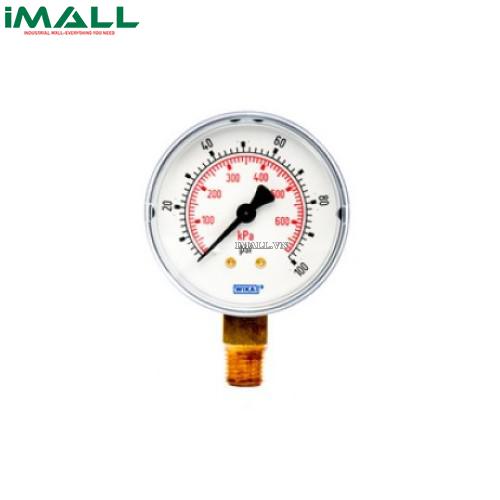 Đồng hồ đo áp suất Wika 111.10 (-1 to 4 kg/cm² (psi), 63mm, 1/4" Nptm, LM)0