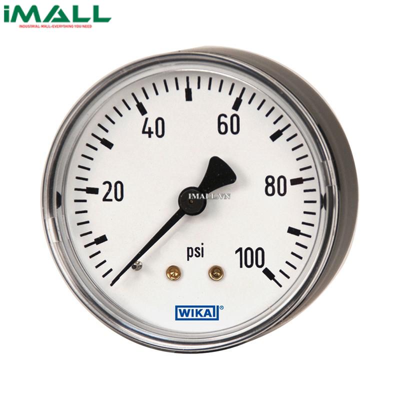 Đồng hồ đo áp suất Wika 111.12 (10 kg/cm² (psi), 63mm, 1/4" Nptm, CBM)