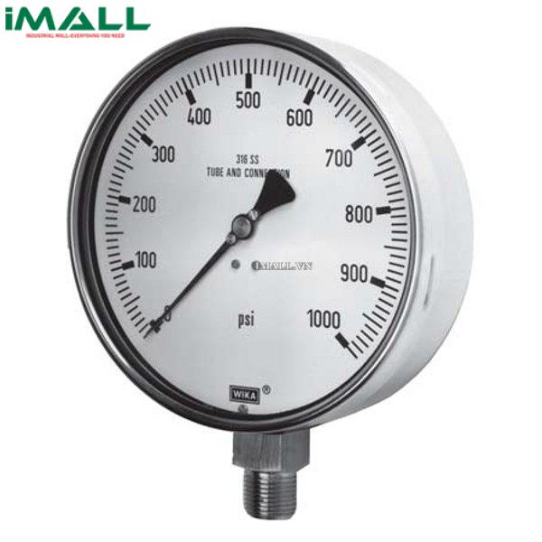 Đồng hồ đo áp suất Wika 232.50 (-1 to 0kg/cm²(mmHg), 100mm, 1/2" Nptm, LM)
