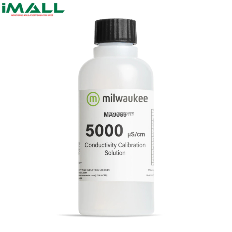 Dung dịch chuẩn độ dẫn điện EC (5000 uS/cm) Milwaukee MA9069 (Chai 230 ml)