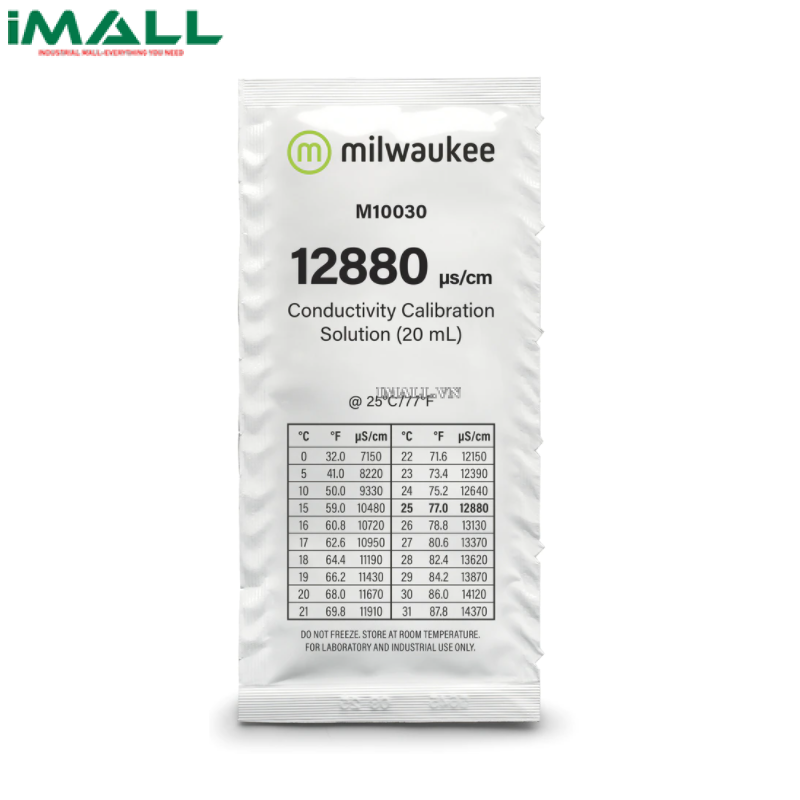 Dung dịch chuẩn EC (12.88 mS/cm) Milwaukee M10030B (Hộp 25 gói 20ml)