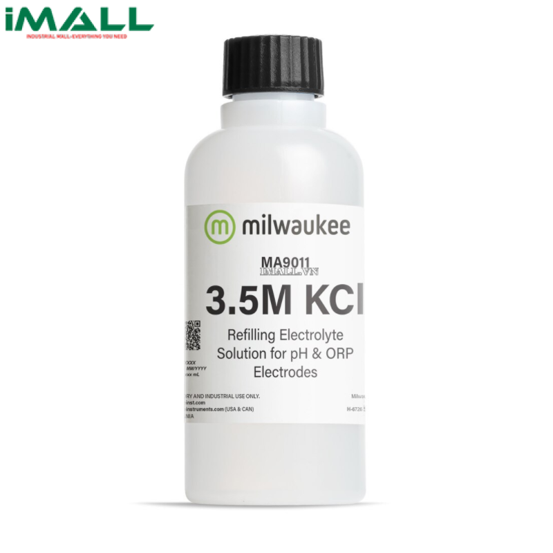 Dung dịch KCl 3.5M để châm điện cực pH/ORP Milwaukee MA9011 (Chai 230 ml)