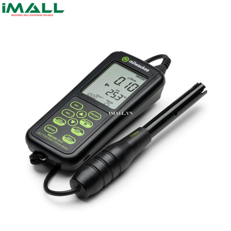 Máy đo EC/TDS/mặn/nhiệt độ cầm tay điện tử MILWAUKEE MW306 MAX