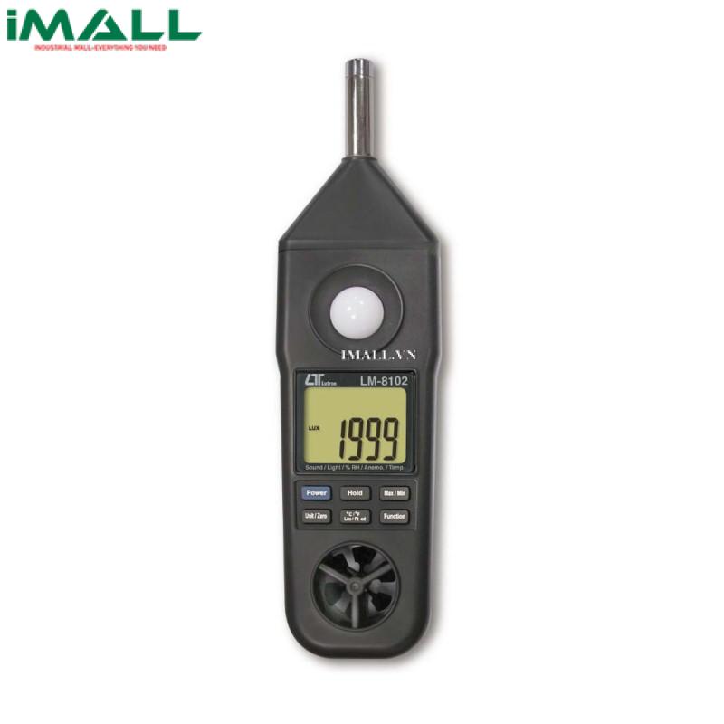 Máy đo nhiệt độ, độ ẩm, ánh sáng, tốc độ gió, độ ồn Lutron LM-8102