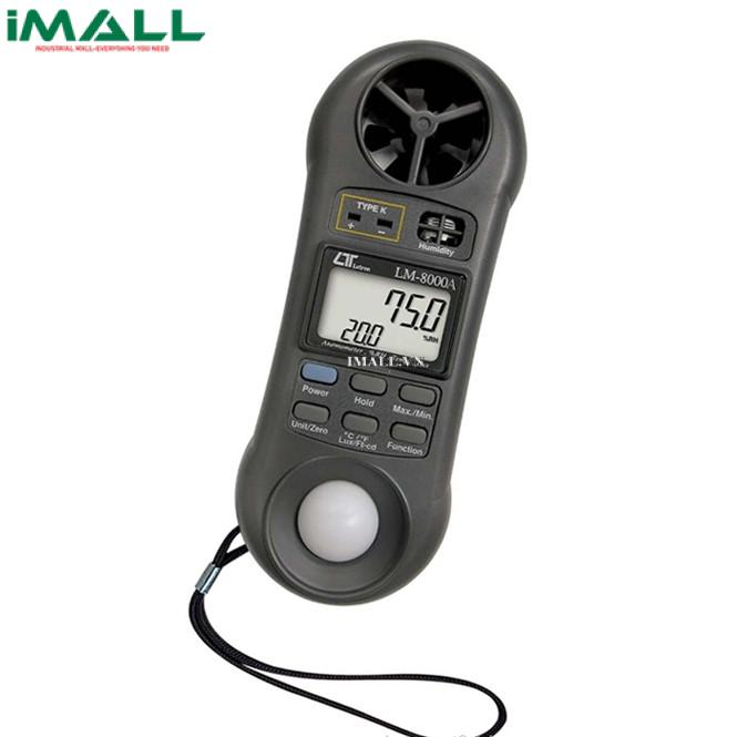 Máy đo nhiệt độ, tốc độ gió, ánh sáng, độ ẩm LUTRON LM-8000A