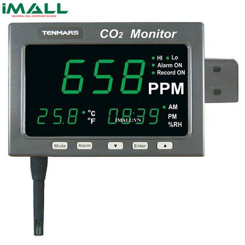 Thiết bị đo CO2/nhiệt độ/độ ẩm TENMARS TM-187 (0~9999ppm, Cảnh báo)