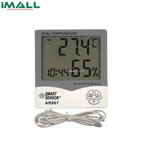 Thiết bị đo nhiệt độ/độ ẩm/đồng hồ để bàn SMARTSENSOR AR867
