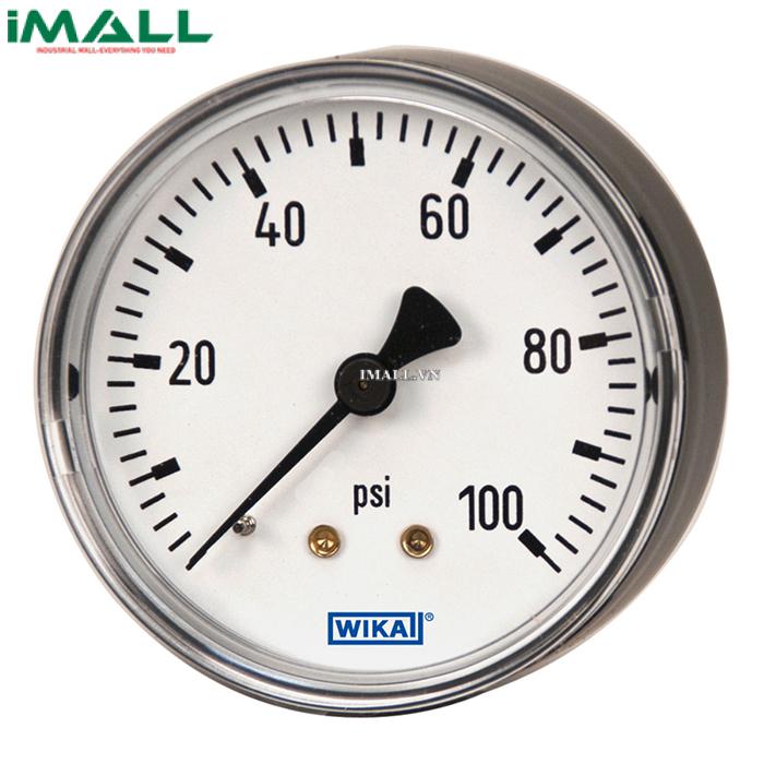 Đồng hồ đo áp suất WIKA 111.12 (-1 to 4 kg/cm²(psi), 63mm, 1/4" Nptm, CBM)