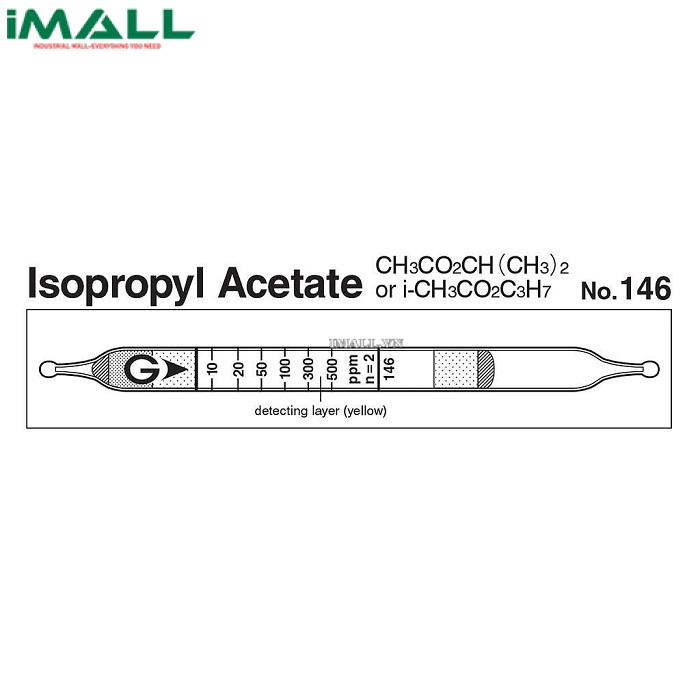 Ống dò đo nhanh Isopropyl axetat CH3CO2CH (CH3) 2 Gastec 146 (10 ~ 500 ppm)