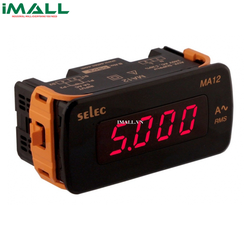 Đồng hồ tủ điện dạng số dùng dòng điện DC hiển thị dạng LED Selec MA12-75mV-DC (48x96)