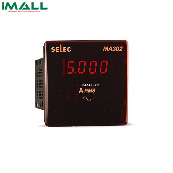 Đồng hồ tủ điện dạng số dùng dòng điện DC hiển thị dạng LED Selec MA302-75mV-DC (96x96)