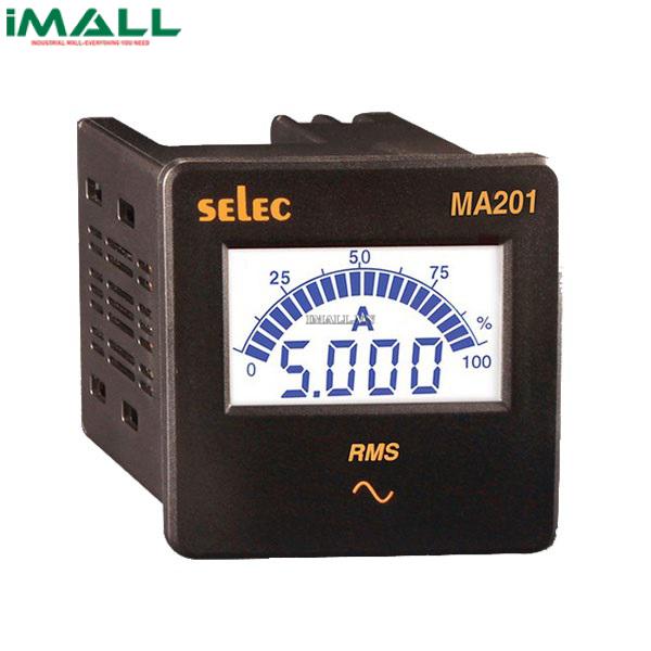 Đồng hồ tủ điện dạng số hiển thị dạng LCD Selec MA201 (72x72)