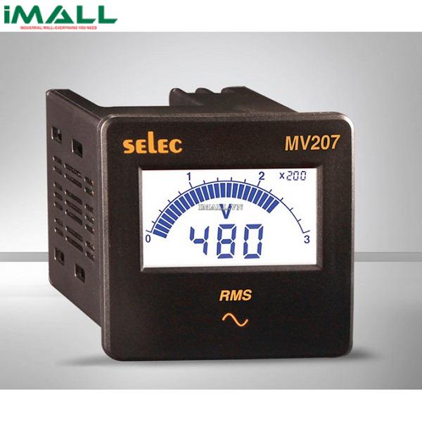 Đồng hồ tủ điện dạng số hiển thị dạng LCD Selec MV207 (72x72)