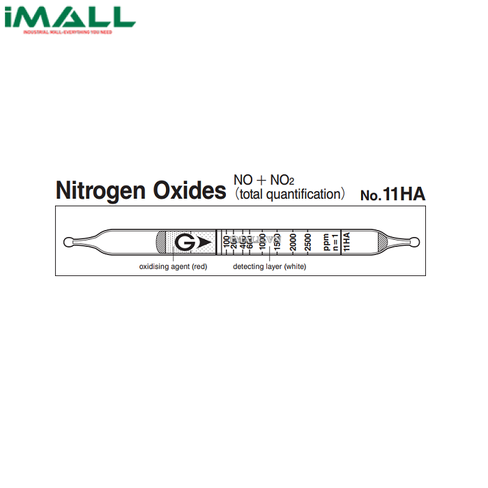 Ống dò đo nhanh Các ôxit nitơ NO + NO2 Gastec 11HA (50-2500 ppm)
