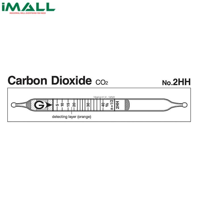 Ống dò đo nhanh Carbon dioxide CO2 Gastec 2HH (2,5 ~ 40%)