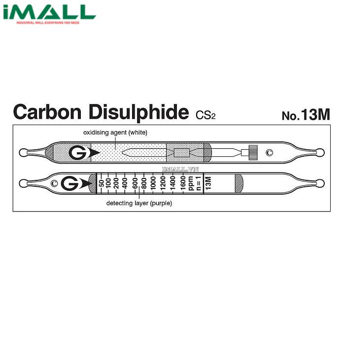 Ống dò đo nhanh Carbon disulphide CS2 Gastec 13M (20 ~ 4000ppm)