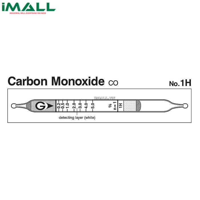 Ống dò đo nhanh Carbon monoxide CO Gastec 1H (0,1 ~ 10%)