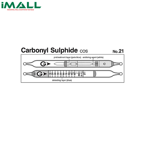 Ống dò đo nhanh Carbonyl sulphide COS Gastec 21 (5 ~ 200ppm)