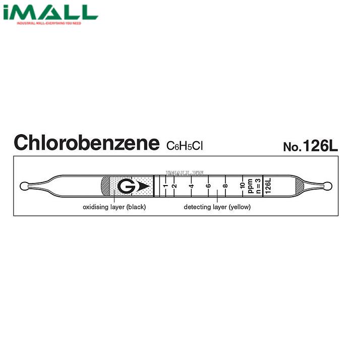 Ống dò đo nhanh Chlorobenzene C6H5Cl Gastec 126L (0,5 ~ 43ppm)