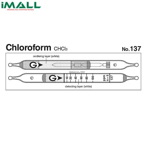 Ống dò đo nhanh Chloroform CHCl3 Gastec 137 (4 ~ 400ppm)0