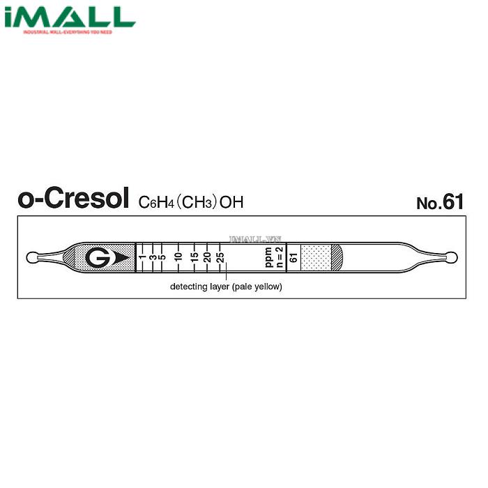 Ống dò đo nhanh Cresol C6H4 (CH3) OH Gastec 61 (0,4 ~ 62,5 ppm)0