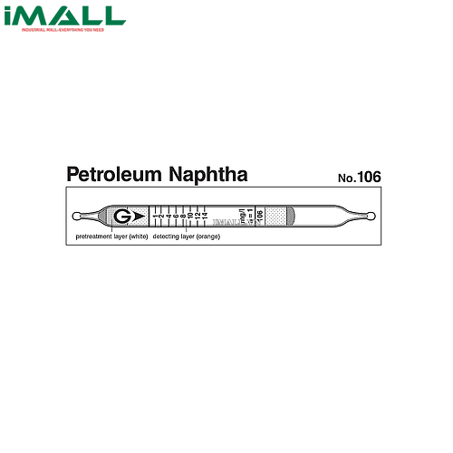 Ống dò đo nhanh Dầu naphtha Gastec 106 (0,5 ~ 28 mg / L)