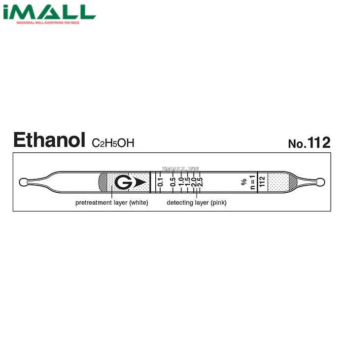 Ống dò đo nhanh Ethanol C2H5OH Gastec 112 (0,01 ~ 7,5%)0