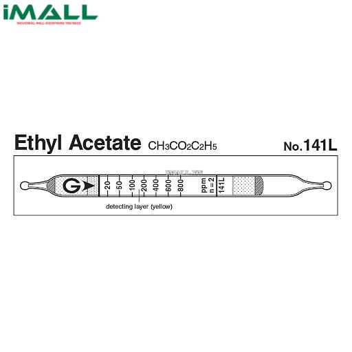Ống dò đo nhanh Ethyl acetate CH3CO2C2H5 Gastec 141L (20 ~ 800 ppm)0