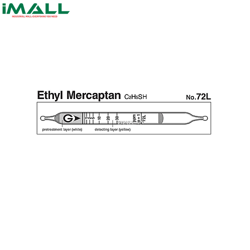 Ống dò đo nhanh Ethyl mercaptan C2H5SH Gastec 72L (0,2-75ppm)