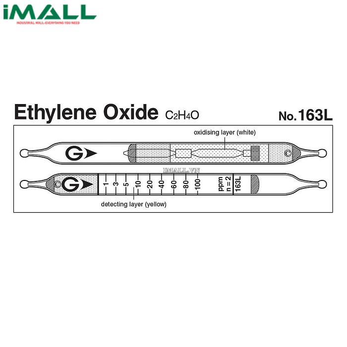 Ống dò đo nhanh Ethylene oxide C2H4O Gastec 163L (0,4 ~ 350 ppm)0