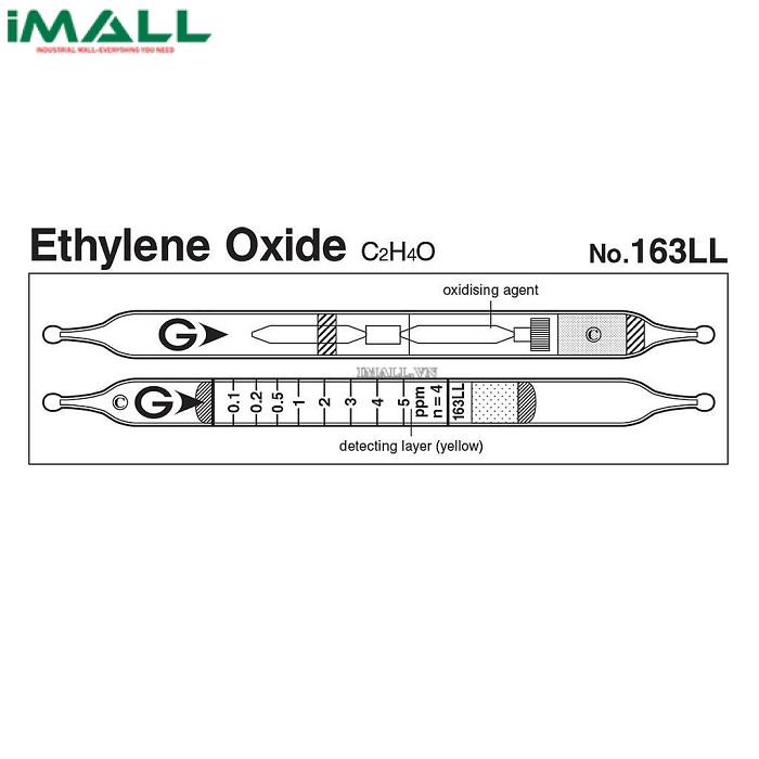 Ống dò đo nhanh Ethylene oxide C2H4O Gastec 163LL (0,1 ~ 10ppm)
