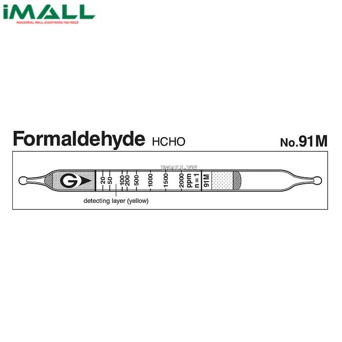 Ống dò đo nhanh Formaldehyde HCHO Gastec 91M (8 ~ 6400ppm)0