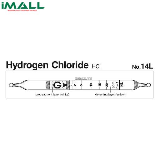 Ống dò đo nhanh Hydrogen clorua HCl Gastec 14L (0,2-76ppm)