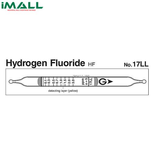 Ống dò đo nhanh Hydrogen Fluoride HF Gastec 17LL (0,05 ~ 24ppm)0