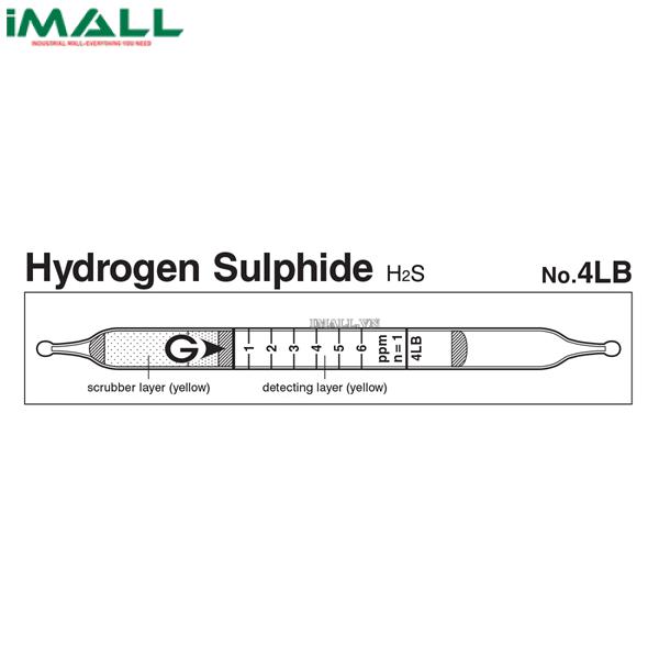 Ống dò đo nhanh Hydrogen sulphide H2S Gastec 4LB (0.5-12ppm)0
