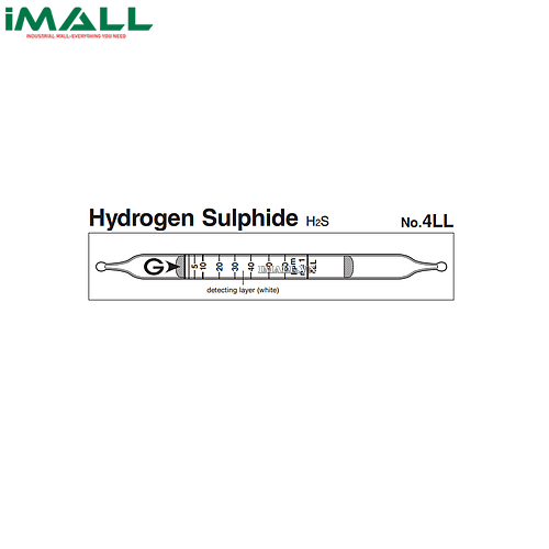 Ống dò đo nhanh Hydrogen sulphide H2S Gastec 4LL (0,25-120ppm)