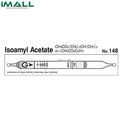 Ống dò đo nhanh Isoamyl axetat CH3CO2C5H11 Gastec 148 (10 ~ 200ppm)0