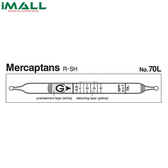 Ống dò đo nhanh Mercaptans R-SH Gastec 70L (0,1-8ppm)