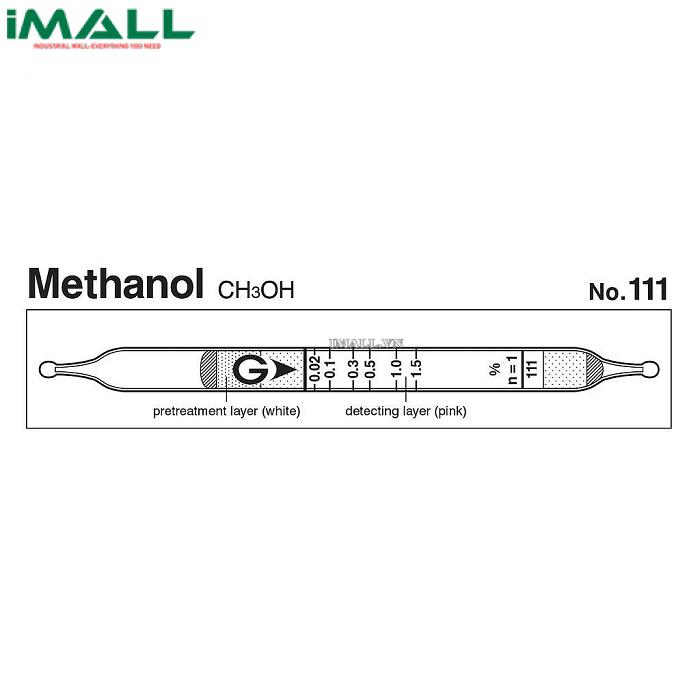 Ống dò đo nhanh Metanol CH3OH Gastec 111 (0,002 ~ 4,5%)