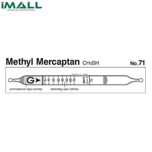 Ống dò đo nhanh Methyl mercaptan CH3SH Gastec 71 (0,25 ~ 140 ppm)