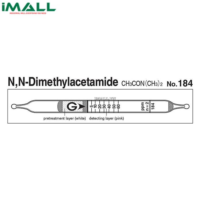 Ống dò đo nhanh N, N-Dimethyl acetamide CH3CON (CH3) 2 Gastec 184 (1,5 ~ 240ppm)0