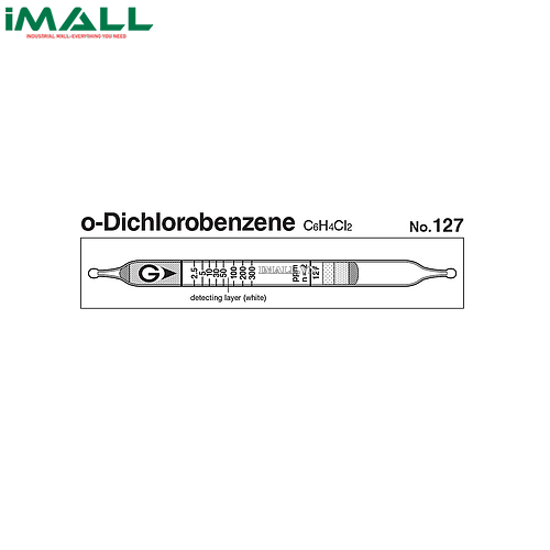 Ống dò đo nhanh O-Dichlorobenzene C6H4Cl2 Gastec 127 (2,5 ~ 300 ppm)0