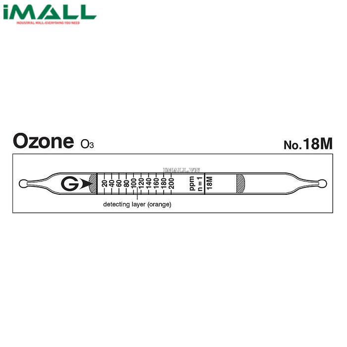 Ống dò đo nhanh Ozone O3 Gastec 18M (20 ~ 400ppm)0