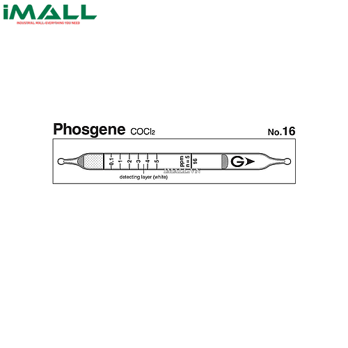 Ống dò đo nhanh Phosgene COCl2 Gastec 16 (0,05 ~ 20ppm)0