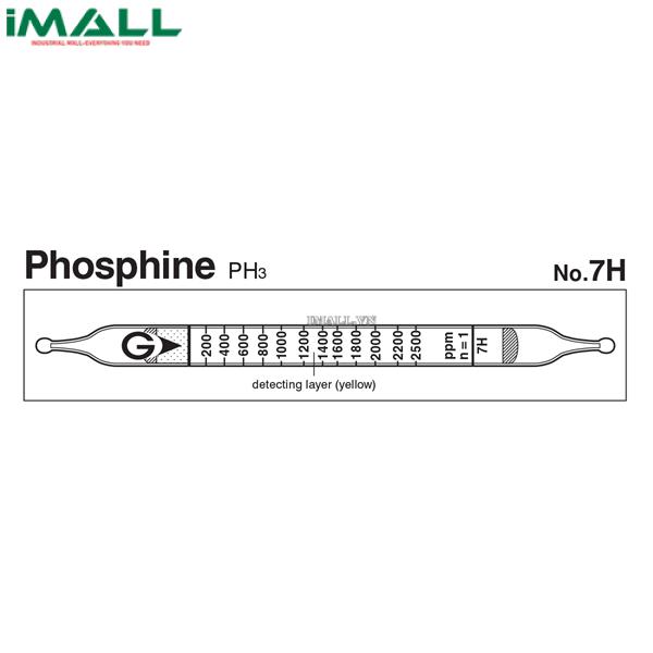 Ống dò đo nhanh Phosphine PH3 Gastec 7H (200 ~ 5500 ppm)