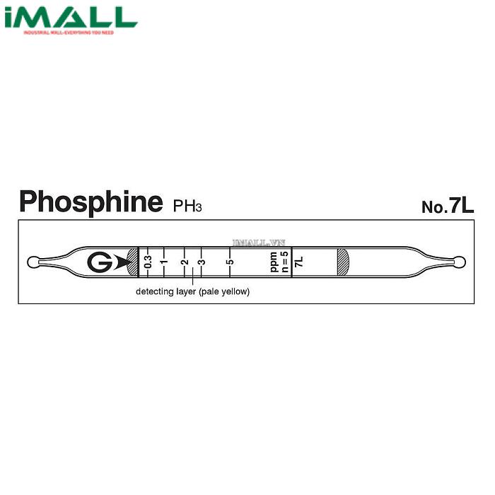 Ống dò đo nhanh Phosphine PH3 Gastec 7L (0,15 ~ 5ppm)0