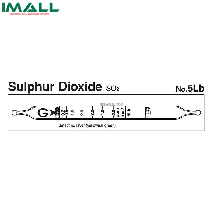 Ống dò đo nhanh Sulfur dioxide SO2 Gastec 5Lb (0,05-10ppm)0