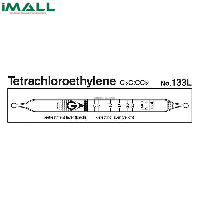 Ống dò đo nhanh Tetrachloroethylene Cl2C ： CCl2 Gastec 133L (1 ~ 75ppm)0