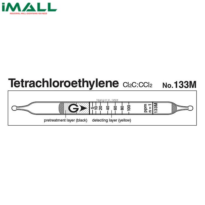 Ống dò đo nhanh Tetrachloroethylene Cl2C ： CCl2 Gastec 133M (2 ~ 250ppm)0