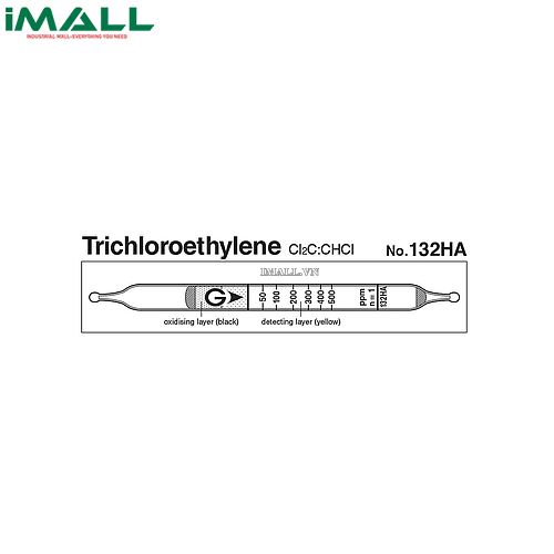 Ống dò đo nhanh Trichloroethylene Cl2C: CHCl Gastec 132HA (20 ~ 1300 ppm)